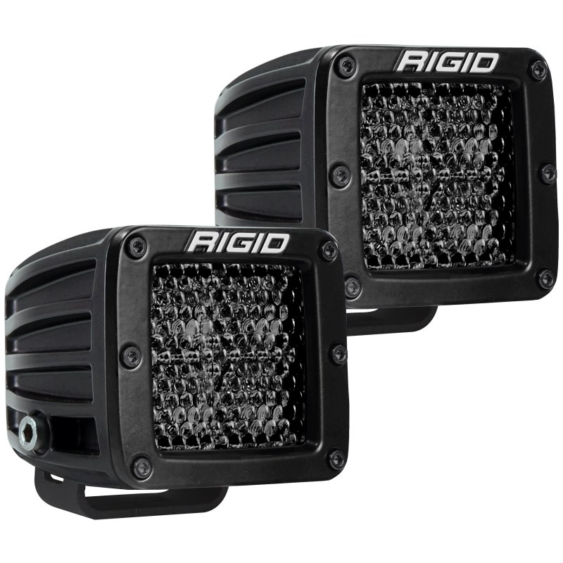 Rigid Industries D Series PRO Midnight Edition - Spot - Diffused - Pair