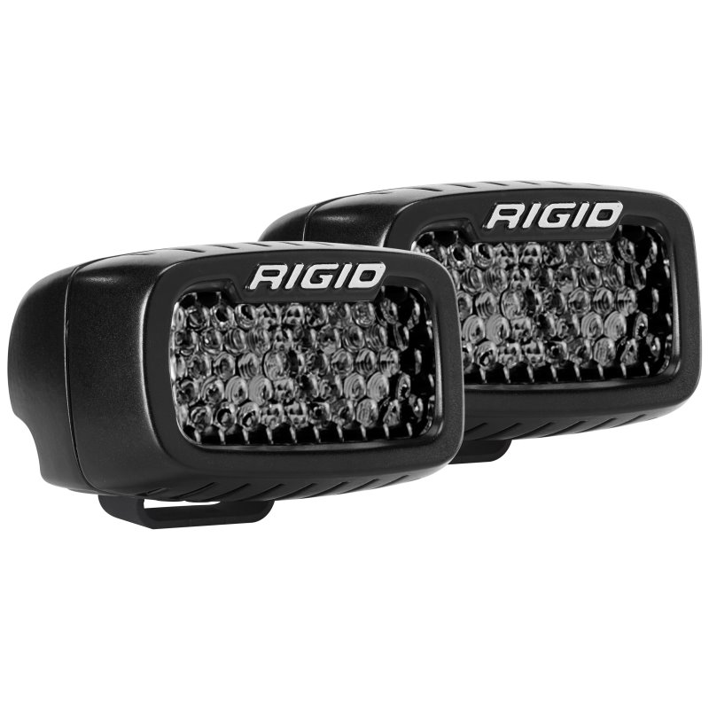 Rigid Industries SR-M Series PRO Midnight Edition - Spot - Diffused - Pair