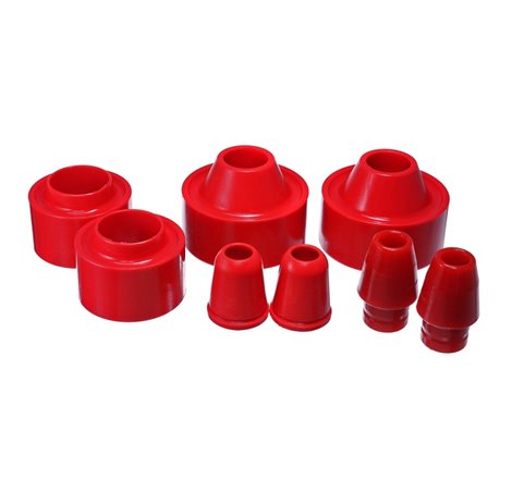 Energy Suspension 07-17 Jeep Wrangler (JK) Red Front & Rear Coil Spring Spacer 1-3/4in Lift Set