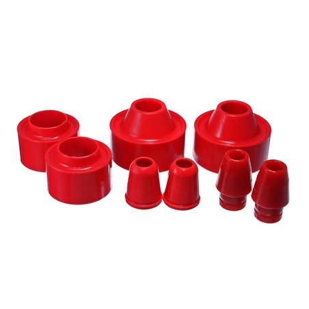 Energy Suspension 07-17 Jeep Wrangler (JK) Red Front & Rear Coil Spring Spacer 1-3/4in Lift Set