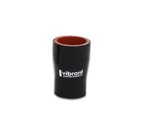 Vibrant 4 Ply Aramid Reducer Coupling 2.5in I.D. x 4in I.D. - Gloss Black