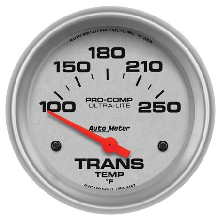 Autometer Ultra-Lite 2-5/8in 100-250 Deg Electric Transmission Temp Ultra Lite Gauge