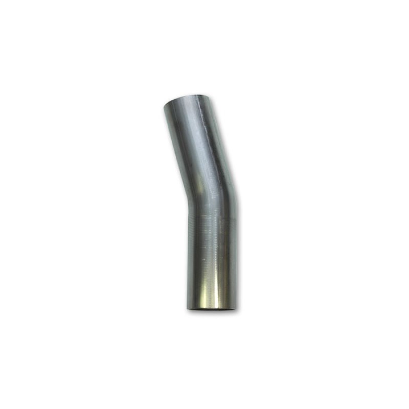 Vibrant 1.25in OD T304 SS 15 Deg Mandrel Bend 4in Leg Length (2in Centerline Radius)