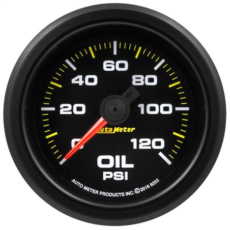 Autometer Extreme Environment 2-1/16in 120psi Stepper Motor Oil Pressure Gauge w/ Warning Light