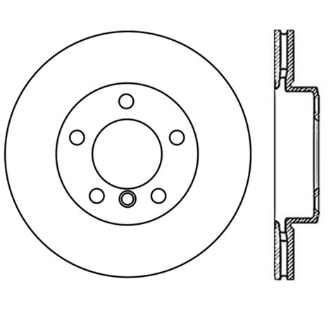 StopTech Sport Slotted (CRYO) 10-15 BMW X1 Front Left Rotor