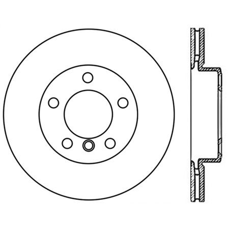 StopTech Sport Slotted (CRYO) 10-15 BMW X1 Front Left Rotor