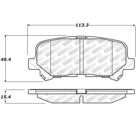 StopTech Street Select 07-13 Acura MDX Rear Brake Pads