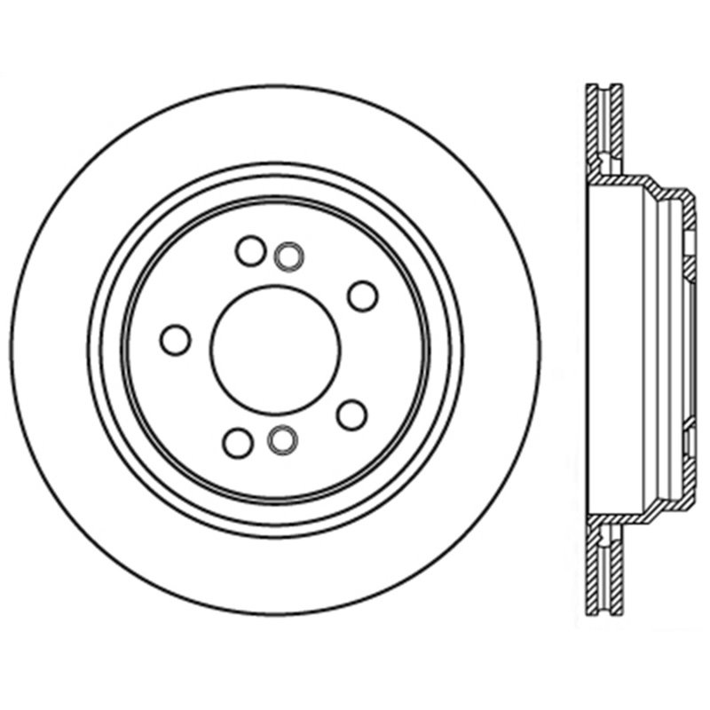 StopTech Sport Slotted (CRYO) 01-06 BMW M3 Rear Left Rotor