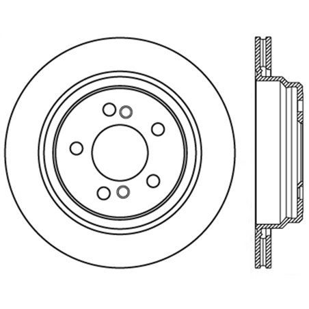 StopTech Sport Slotted (CRYO) 01-06 BMW M3 Rear Left Rotor