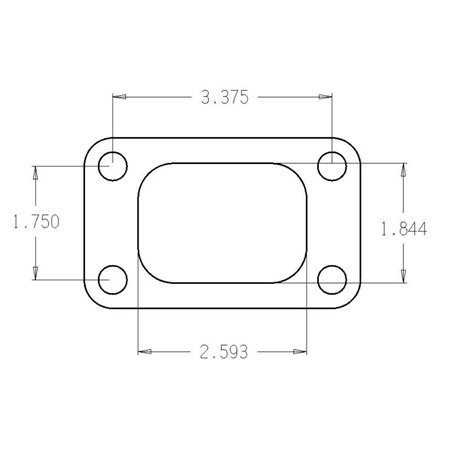 Cometic Turbo FLG T3/T4 Turbine Inlet Exhaust Gasket