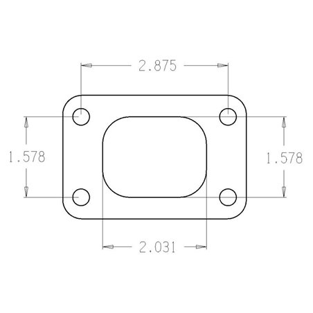 Cometic Turbo FLG T25 Garrett Turbine Inlet Exhaust Gasket