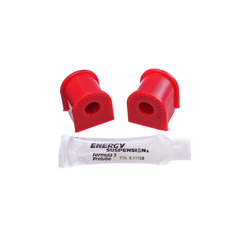 Energy Suspension 06-11 Honda Civic (Excl Si) 11mm Rear Sway Bar Bushings - Red