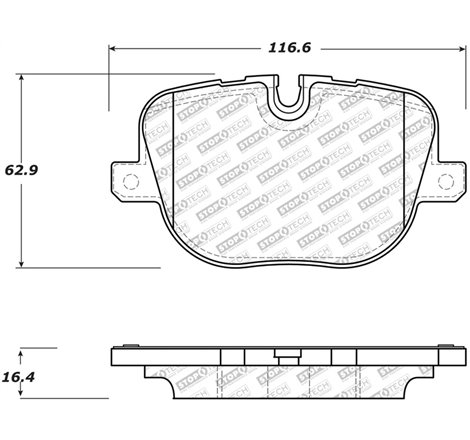 StopTech 10-13 Land Rover Ranger Rover Supercharged Street Select Rear Brake Pads