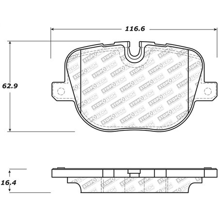 StopTech 10-13 Land Rover Ranger Rover Supercharged Street Select Rear Brake Pads