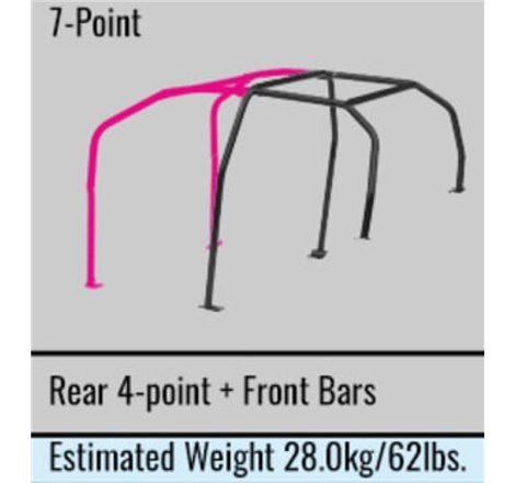 Cusco Steel Roll Cage 7-Point 4/5-Passenger Through Dash Mitsubishi Evo 10 CZ4A (S/O / No Cancel)