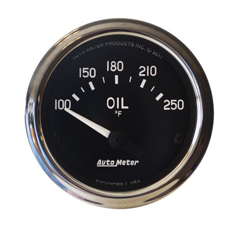 Autometer Cobra 2 1/16in 100-250 Deg Electric Oil Temperature Gauge