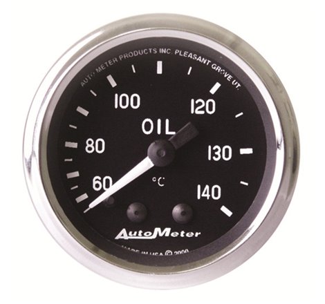 Autometer Cobra 2 1/16in 60-140 Deg Celcius Mechanical Oil Temperature Gauge