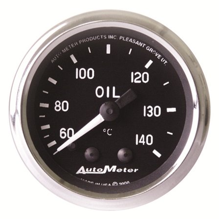 Autometer Cobra 2 1/16in 60-140 Deg Celcius Mechanical Oil Temperature Gauge