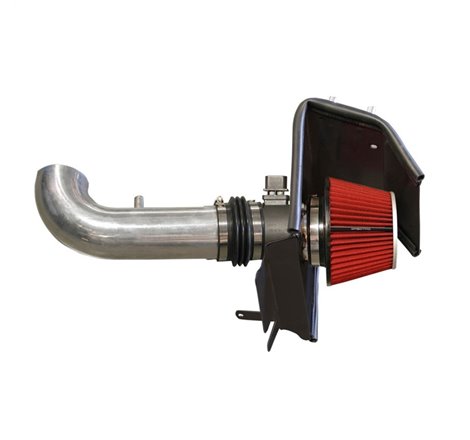 Spectre 08-10 Cadillac CTS V6-3.6L F/I Air Intake Kit - Polished w/Red Filter