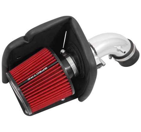 Spectre 08-16 Ford Fiesta 1.6L Air Intake Kit - Polished w/Red Filter