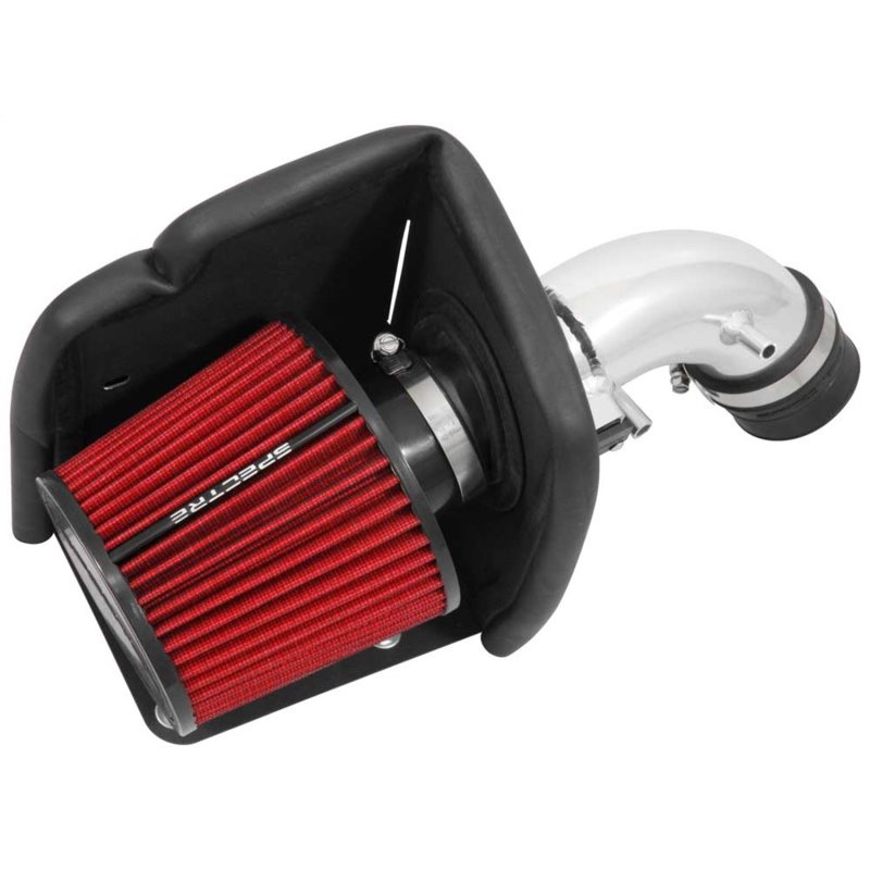 Spectre 08-16 Ford Fiesta 1.6L Air Intake Kit - Polished w/Red Filter