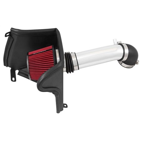 Spectre 91-01 Jeep Cherokee L6-4.0L F/I Air Intake Kit - Polished w/Red Filter