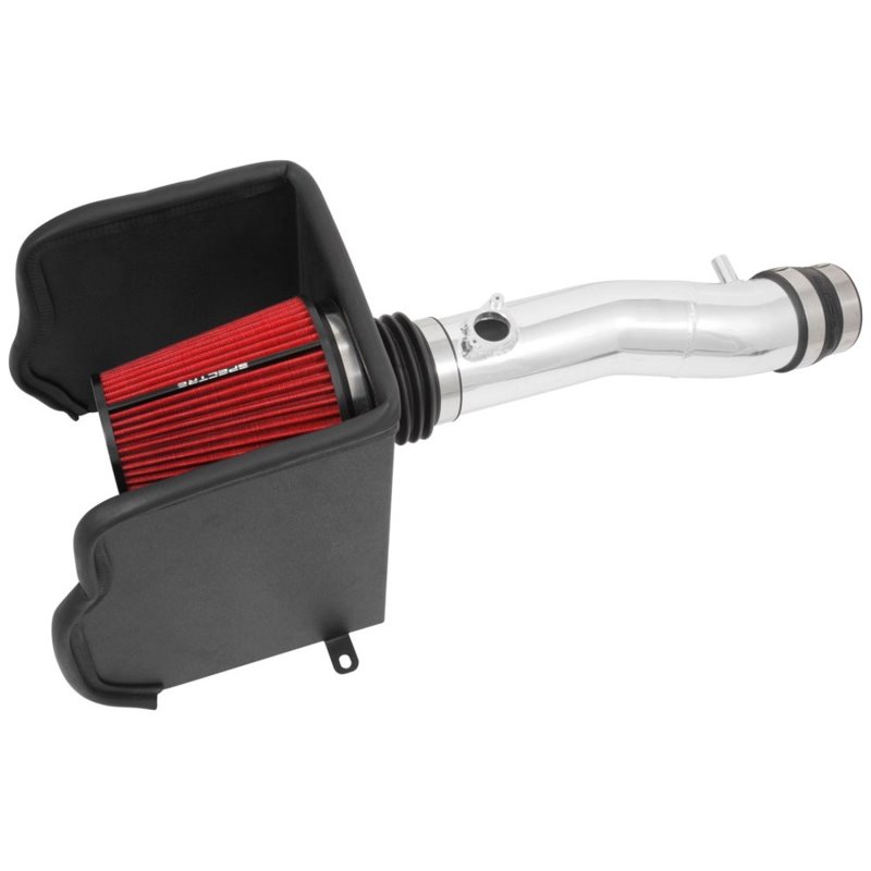 Spectre 16-18 Toyota Tacoma V6-3.5L F/I Air Intake Kit - Polished w/Red Filter