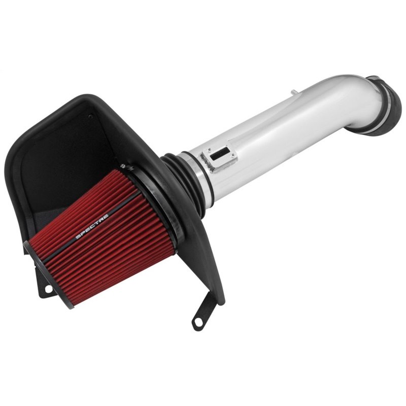 Spectre 16-17 GM 2500HD/3500HD V8-6.0L F/I Air Intake Kit - Polished w/Red Filter