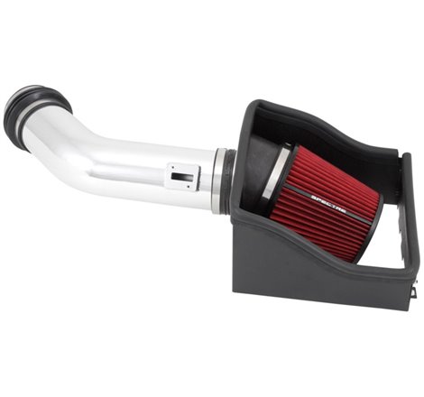 Spectre 11-14 Ford F150 SVT Raptor V8-6.2L F/I Air Intake Kit - Polished w/Red Filter