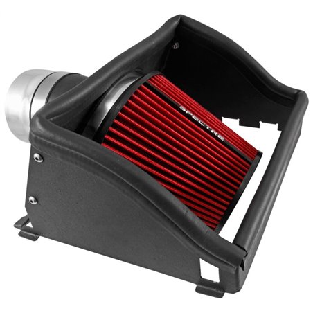 Spectre 15-18 Ford F150 2.7L/3.5L F/I Air Intake Kit - Polished w/Red Filter