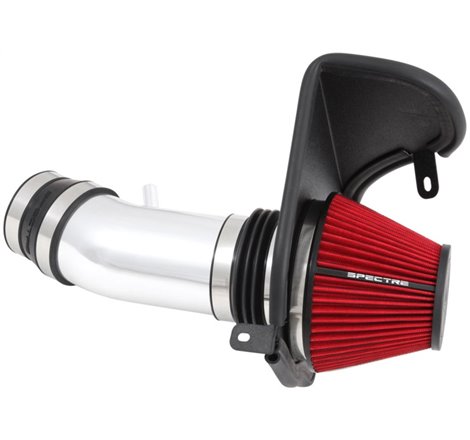 Spectre 11-14 Challenger/Charger V8-6.4L F/I Air Intake Kit - Polished w/Red Filter