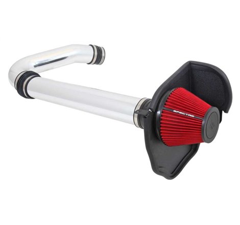 Spectre 11-17 Challenger/Charger 3.6L Air Intake Kit - Polished w/Red Filter