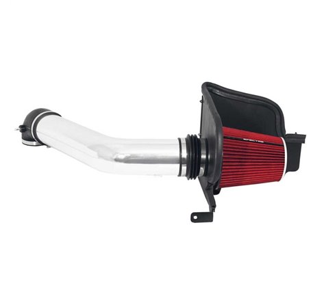 Spectre 04-08 Ford F150 V8-5.4L F/I Air Intake Kit - Clear Anodized w/Red Filter