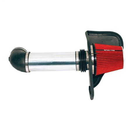 Spectre 05-10 Chrysler 300C V8-5.7/6.1L F/I Air Intake Kit - Polished w/Red Filter