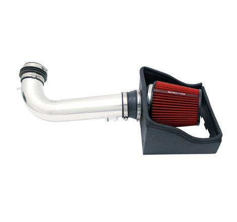 Spectre 09-10 Ford F150 V8-4.6L F/I Air Intake Kit - Polished w/Red Filter