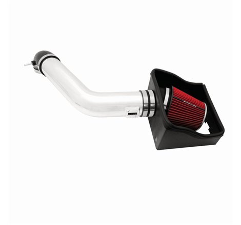 Spectre 09-10 Ford F150 V8-5.4L F/I Air Intake Kit - Polished w/Red Filter