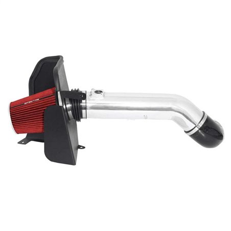 Spectre 09-12 GM Truck V8-4.8/5.3/6.0L F/I Air Intake Kit - Polished w/Red Filter