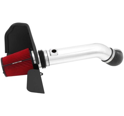 Spectre 11-13 GM 2500HD/3500HD V8-6.0L F/I Air Intake Kit - Polished w/Red Filter