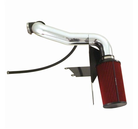 Spectre 98-03 GM Truck L4-2.2L F/I Air Intake Kit - Clear Anodized w/Red Filter