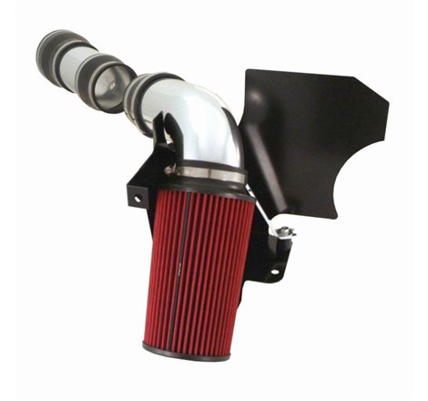 Spectre 99-03 Ford SD V10-6.8L F/I Air Intake Kit - Clear Anodized w/Red Filter