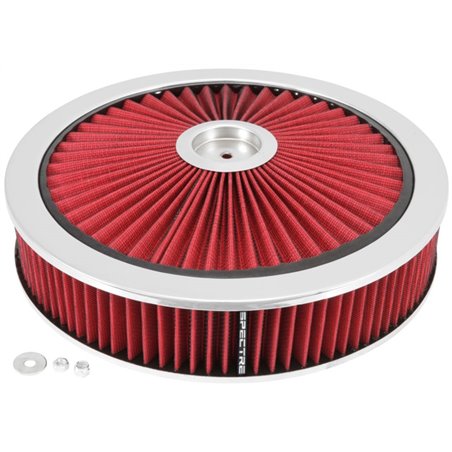 Spectre ExtraFlow HPR Air Cleaner Assembly 14in. x 3in. - Red