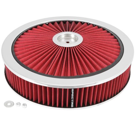 Spectre ExtraFlow HPR Air Cleaner Assembly 14in. x 3in. - Red