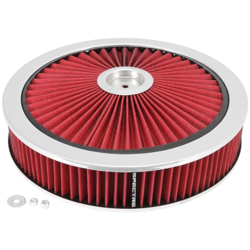 Spectre ExtraFlow HPR Air Cleaner Assembly 14in. x 3in. - Red