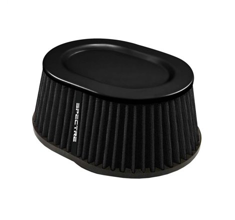 Spectre Conical Air Filter Oval 4in. - Black