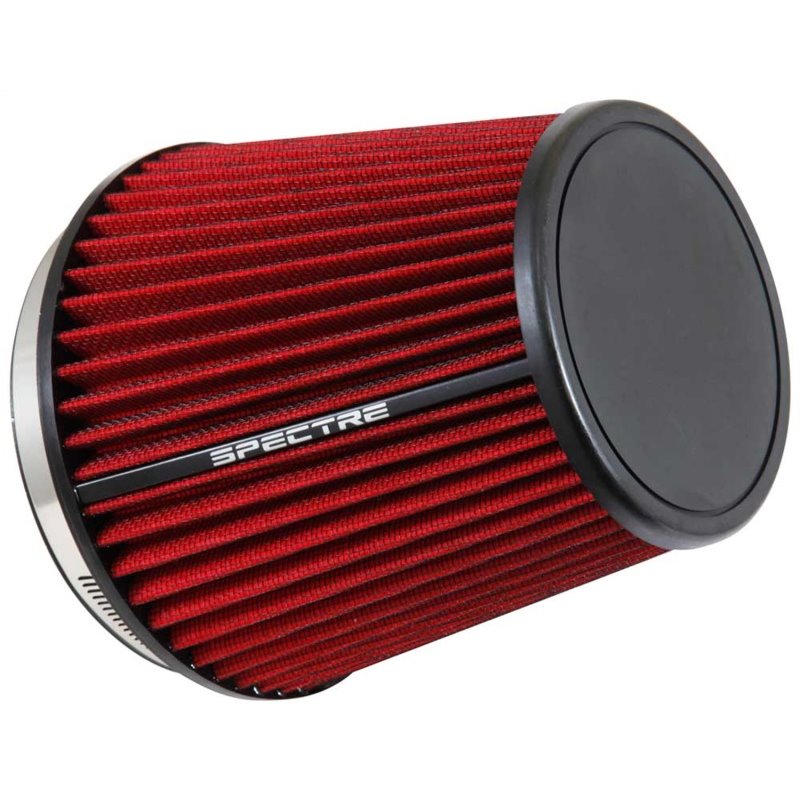 Spectre HPR Conical Air Filter 6in. Flange ID / 7.313in. Base OD / 7in. Tall - Red