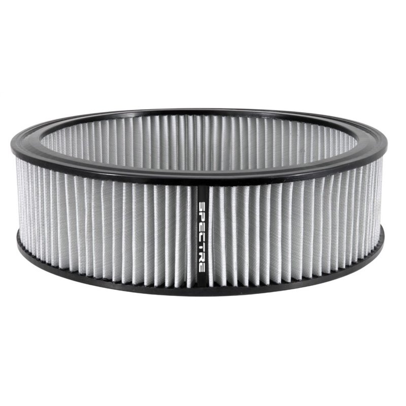 Spectre Round Air Filter 14in. x 4in. - White