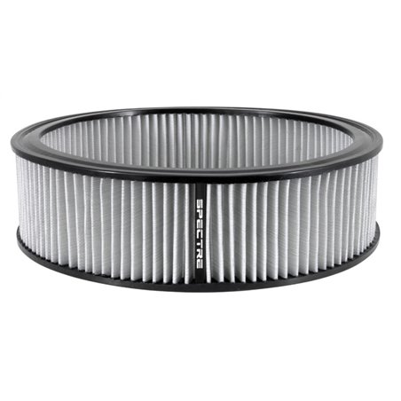 Spectre Round Air Filter 14in. x 4in. - White