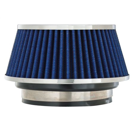 Spectre Adjustable Conical Air Filter 2-1/2in. Tall (Fits 3in. / 3-1/2in. / 4in. Tubes) - Blue