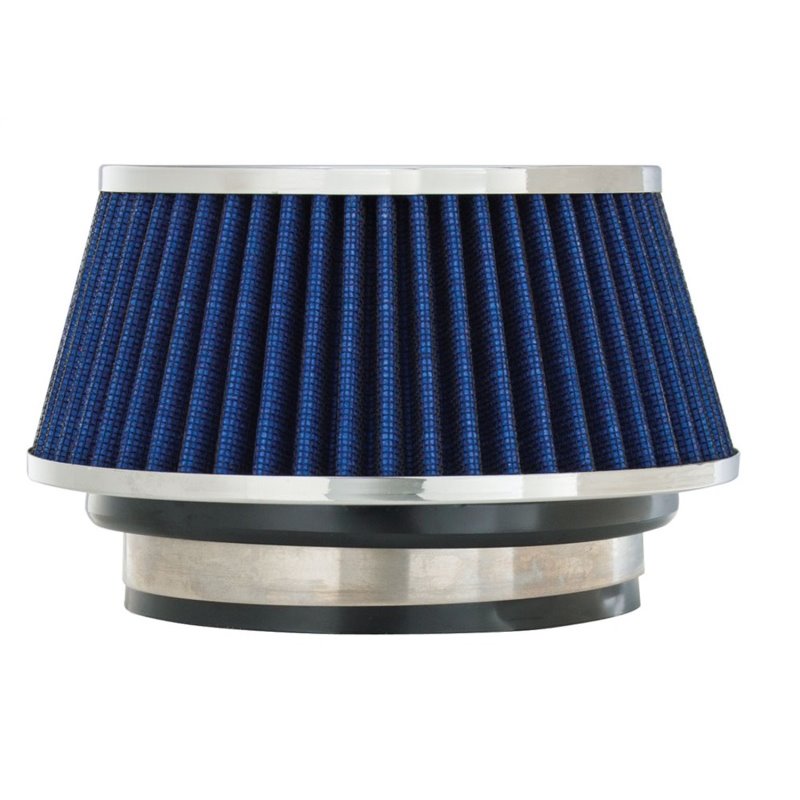 Spectre Adjustable Conical Air Filter 2-1/2in. Tall (Fits 3in. / 3-1/2in. / 4in. Tubes) - Blue