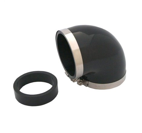 Spectre Coupler Elbow Reducer 3in. / 90 Degree w/2.5in. Insert (PVC) - Black